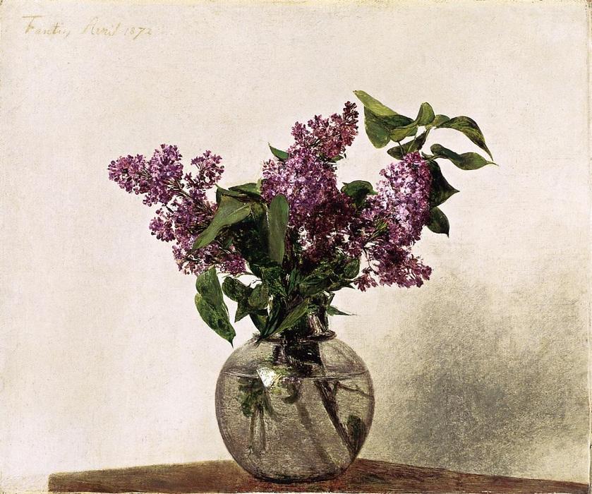 Square Eyes - Henri Fantin-Latour - Lilacs